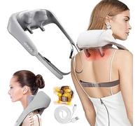 ZTBGY Massaggiatori per collo e spalle con calore, massaggiatore per collo e schiena con massaggiatori elettrici per spalle termiche, testa massaggiante super grande, massaggio manuale simulato