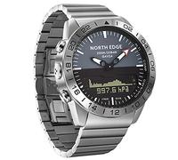 ZTBGY Orologio da uomo professionale subacqueo, orologio digitale per le ore sportive, per lavoro e tempo libero, orologio subacqueo da uomo, con termometro barometro, bussola per conto alla rovescia