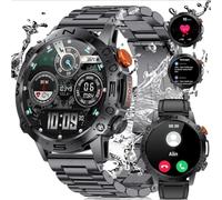 ZTBGY Smart Watch da uomo da 1,4 pollici, con risposta/effettuare chiamate, smartwatch robusto, impermeabile fino a 5 ATM, 120 modalità sport, cardiofrequenzimetro/monitoraggio del sonno/pressione