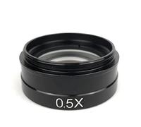 ZTBH Kit di Accessori per microscopio Lente in Vetro Obiettivo ausiliario 0.5X, Fotocamera for microscopio Video Industria Vetrini per microscopio (Color : 0.5X)