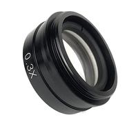 ZTBH Kit di Accessori per microscopio Lente in Vetro Obiettivo ausiliario 0.5X, Fotocamera for microscopio Video Industria Vetrini per microscopio (Color : 0.3X)