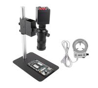 ZTBH Kit di Accessori per microscopio Microscopio 8MP. Fotocamera Industriale VGA. Staffa di Messa a Fuoco Regolabile dell'obiettivo a c dell'interfaccia Vetrini per microscopio