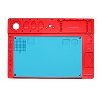 ZTBH Kit di Accessori per microscopio Pad in Lega di Alluminio for microscopio Base Stand Holder Tappetino da Lavoro Vetrini per microscopio (Color : Red, Number of Pieces : with Bracket)