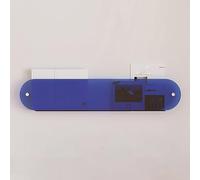 ZTCHSENZT Espositore per Giornali E Brochure con Bordo Arcuato, in Acrilico Trasparente Moderno, da Parete, per Ufficio, Hotel, Casa, Libreria,Blue-90Cm