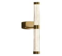 ZTCHSENZT Lampada da parete minimalista lunga lampada da parete a LED nera striscia lineare lampada da parete in rame acrilico lampada da parete kit di montaggio a parete compatibile con soggiorno