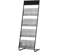 ZTCHSENZT Portariviste Tascabile in Metallo con 4 Tasche, Organizer per Giornali, File, per Sale D'Attesa Scolastiche, Banche, Sale per Mostre, Uffici E Qualsiasi Organizzazione.