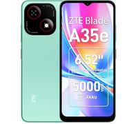 ZTE Blade A35e Smartphone senza contratto, display HD+ da 6,52", RAM da 2 GB + 64 GB di memoria, batteria da 5000 mAh, Android 13, Dual SIM, verde