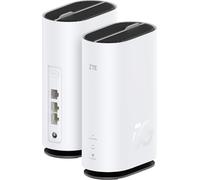 ZTE G5C Modem Router 5G con SIM, WI-Fi 6 dual-band AX1800, 2 Gigabit Ethernet Ports (RJ11), Qualcomm SDX55 platform, Design elegante con antenne integrate, LED per Wi-Fi e rete, WPS button