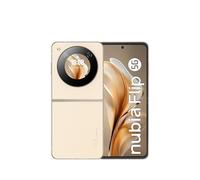 ZTE nubia Flip 5G Gold - Smartphone Android 13 con display 6.9" AMOLED FHD+, 8GB RAM 256GB ROM, Fotocamera 50MP, Snapdragon 7 Gen 1, Batteria 4310mAh, Ricarica Veloce 33W, Display Pieghevole