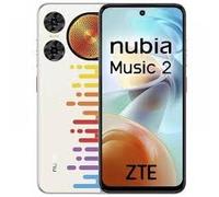 ZTE Nubia Music 2, Smartphone sbloccato, 4 GB+128 GB, Altoparlante 95 Db, Luci LED, Schermo HD+ 6,7" 120 Hz, Fotocamera 50 MP con IA, Batteria 5000 mAh, Android 14, Include Custodia e Protezione