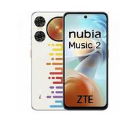 ZTE Nubia Music 2, Smartphone sbloccato, 4 GB+128 GB, Altoparlante 95 Db, Luci LED, Schermo HD+ 6,7" 120 Hz, Fotocamera 50 MP con IA, Batteria 5000 mAh, Android 14, Include Custodia e Protezione