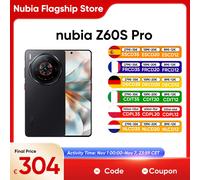 ZTE Nubia Z60S Pro 5G Smartphone Snapdragon 8 Gen 2 6.78 120Hz schermo OLED 80W ricarica rapida 16GB + 1TB Black