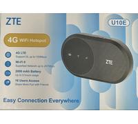 ZTE U10E - Mobile Modem 4G, Classse 4 (150Mb/sec), Nano SIM, Connettore USB-C, LED per indicazione status batteria e segnale, Connessione tramite Wi-Fi 300Mb/sec, fino a 16 device contemporanemente