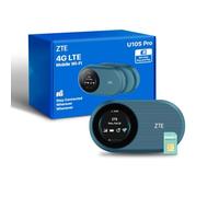 ZTE U10S Pro Blue, 4G + LTE Mobile Wi-Fi 6, router da viaggio portatile sbloccato, economico, collega 32 dispositivi, 3000 mAh, durata della batteria di 10 ore, funziona su tutte le reti globali