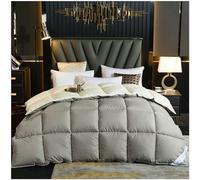 ZTGL Bedding Invernale Piumone Caldissimo Piumino in Piuma, Oca di Alta qualità, Extra-Leggero,Matrimoniale, Fodera in Puro Cotone, Piumino 4 Stagioni Tinta Unita,N,220X240cm(4.5kg)