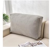 ZTGL Cuscini Testata Letto Cuscino Lombare da Lettura, Rettangolare Supporto Posteriore, Schienale Testata Letto Divano, Cuscino per Gambe, Morbido e Confortevole,Light Grey,70x12x45cm