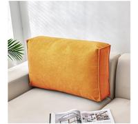 ZTGL Cuscini Testata Letto Cuscino Lombare da Lettura, Rettangolare Supporto Posteriore, Schienale Testata Letto Divano, Cuscino per Gambe, Morbido e Confortevole,Arancia,90x12x45cm