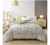 ZTGL Piumone Matrimoniale Invernale Fluffy, Trapunta Anallergica Traspirante Caldo, Spessa Coperta Invernale in Velluto, Cotone Lavato Super Morbida Piumino, Reversibile, Lavabile,J,220x240cm(5kg)