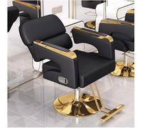 ZTGL Poltrona da Parrucchiere, Schienale Reclinabile, Poltrona da Barbiere con Altezza Regolabile, con Pompa Idraulica Pesante, Girevole a 360°, per Saloni di Bellezza, Parrucchiere,No headrest 02