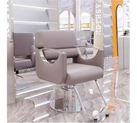 ZTGL Poltrona da Parrucchierecon Idraulica Moderna per Parrucchieri - Sedia da Barbier, Regolazione in Altezza, 360° Girevole, Arredamento Professionale per Saloni di Barbieri,Light Gray #3