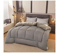 ZTGL Trapunta Invernale Double-Face in Velluto di Agnello, Spessa Calda Piumino in Cashmere Matrimoniale, Soffici Coperta da Letto in Lana, Calda Trapunta Invernale Ipoallergenica D, 200×230cm/4.5kg