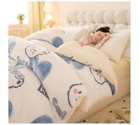 ZTGL Trapunta Invernale in Velluto di Agnello Spessa E Calda, Coperta Pesante per Letto Matrimoniale, Piumino Invernale Traspirante in Cashmere, Trapunta in Pile Morbido e Soffice D, 200×230cm/4kg