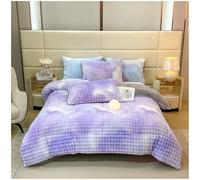 ZTGL Trapunta Matrimoniale in Finta Pelliccia di Coniglio, Piumino Spessa e Calda per l'Inverno, Comoda, Morbida, Soffice, per Divano e Letto, Coperta Pesante di Lusso,Viola,180x220cm(3.5kg)