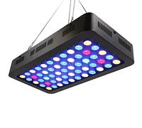 ZTJ-Lighting Luce dell'acquario a LED 165W, Luce a LED corallina dimmerabile a Spettro Completo, 2 interruttori per Acquario di Acqua salata Blu Bianco Acquario Illuminazione Serbatoio Marino