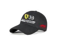 ZTLQ Cappello da Baseball per Auto per Ferrari,Cotone Baseball cap Cappello da Baseball da Uomo Cappellino Regolabile Cappellino da Baseball Accessori,Black