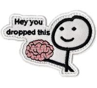 Ztolbriy Patch "Hey you dropped this" - Divertente Patch PVC con Retro | Per Zaino, Giacca & Uniforme | Morale Rimovibile