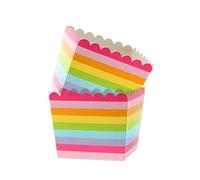Ztolbriy12 Pezzi Stampi per Muffin di Carta - Mini Forme per Cupcake 6,5x8cm | Per Gelato, Popcorn & Dolci | Baby Shower, Gender Reveal & Matrimonio