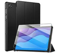 ZtotopCase Custodia per Lenovo Tab M10 HD (2nd Gen) TB-X306X/TB-X306F +1 pezzo di pellicola protettiva ultra sottile pratica Tri-fold custodia protettiva per Lenovo Tab M10 HD 10.1 pollici 2020, nero