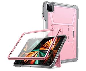 ZtotopCases Cover per iPad Pro 12,9 2022/2021, Custodia Robusta con Portamatite + Protezione per lo Schermo Integrato Progettata per iPad Pro 12,9 Pollici 6a/5a Generazione, Rosa