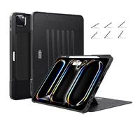 ZtotopCases Cover per iPad Pro 12.9 Pollice 6/5/4 Generazione 2022/2021/2020, Custodia con 6 angoli di visione magnetici, con portapenne, accensione/spegnimento automatici, Nero