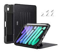 ZtotopCases Custodia per iPad Mini 6 2021(6a Generazione), Cover Protettiva Duro con 5 Angoli Regolabili Magnetico, con Automatica di Sveglia/Sonno, con Portapenne per iPad Mini 6a Gen 8,3'', Nero
