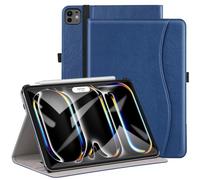 ZtotopCases Custodia per iPad Pro 13 Pollice 2024(7a Generazione), Cover in Pelle PU Premium con Tasche,Funzione Sleep/Wake Automatica per iPad Pro 13 Pollice,Blu