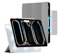 ZtotopCases Custodia per iPad Pro 13 Pollici 2024, Custodia Protettiva con Supporto Magnetico Potente, Ultra Sottile, Leggera, Pieghevole con Auto Sveglia/Sonno,Grigio