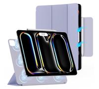 ZtotopCases Custodia per iPad Pro 13 Pollici 2024, Custodia Protettiva con Supporto Magnetico Potente, Ultra Sottile, Leggera, Pieghevole con Auto Sveglia/Sonno, Viola