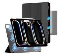 ZtotopCases Custodia per iPad Pro 13 Pollici 2024, Custodia Protettiva con Supporto Magnetico Potente, Ultra Sottile, Leggera, Pieghevole con Auto Sveglia/Sonno, Nero