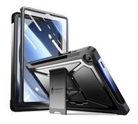 ZtotopCases Custodia per Samsung Galaxy Tab A9 8.7 Pollici 2023(SM-X110/X115/X117), Pellicola Protettiva per Schermo Integrata, Cover Protettiva Completa Antiurto Doppio Strato con Cavalletto, Nero