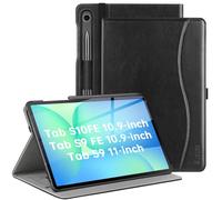 ZtotopCases Custodia per Samsung Galaxy Tab S10 Lite/S10 FE 2025/S9 FE 2023 10,9 Pollici, S9/ S8/ S7 11 Pollici, Copertura Protettiva con Supporto Multi-Angolo, Risveglio/Sonno Auto, Nero