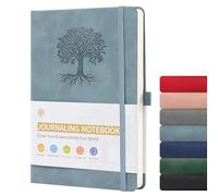 ztowoto Foderato Quaderni A5 Copertina Rigida, Pelle PU Spesso Quaderno Per Scrivere 8.3 X 5.8,192 Fogli Notebook A5 Con Passante Per Penna, Legame Elastico, Journal Per Lavoro, Studio (Blu Lago)