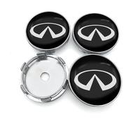 ztpato 4 Pezzi ABS Coprimozzi Coprimozzo,per Infiniti QX30 2017-2023 60mm Coprimozzo Centro Ruota Pneumatici Auto,Tappi Ruote Impermeabile Accessori