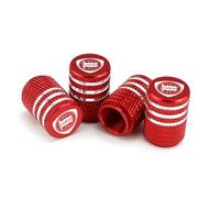 ztpato 4 Pezzi Tappi Valvole Auto, per Lancia Ypsilon Delta Nera Thema Phedra, Valvola a Prova di Perdita, Foca Auto Pneumatici, Decorare Accessori, Rosso