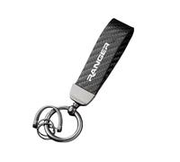 ztpato Auto Portachiavi,per Ford Ranger Raptor Wildtrak 2023 T6 XLT T7 Fibra di Carbonio Portachiavi Logo Resistente Portachiavi Multifunzione Personalizzato Regali