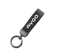 ztpato Auto Portachiavi,per Toyota AYGO AVENSIS Camry C-HR Fibra di Carbonio Portachiavi Logo Resistente Portachiavi Multifunzione Personalizzato Regali,Red