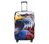ZTPOWQA American Bald Eagle Stampa Universale Estensibile Valigia Copertura Bagagli Accessorio da Viaggio Valigia Manica, Nero , XL, Bagaglio a mano