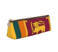 ZTPOWQA Astuccio con stampa bandiera dello Sri Lanka per adolescenti, grande capacità, borsa organizer per la scuola e tutti i giorni
