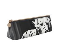 ZTPOWQA Astuccio con stampa dalmata per adolescenti, grande capacità, borsa organizer per la scuola e tutti i giorni