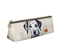 ZTPOWQA Astuccio con stampa dalmata per adolescenti, grande capacità, borsa organizer per la scuola e tutti i giorni